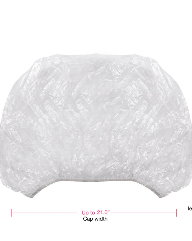 Colortrak Clear Disposable Processing Caps available in XL. The caps are convenient for perms, conditioners and color.