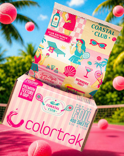 Say hello to Coastal Club, where every highlight is members only and your glow is always on the list. Think cabana vibes, tennis court chic, and sun drenched cocktails with the girls, this foil is all about effortless glam with pro level performance. From bold blondes to sun kissed highlights, every application feels like a poolside cocktail, effortless, elevated, and just the right amount of glam.