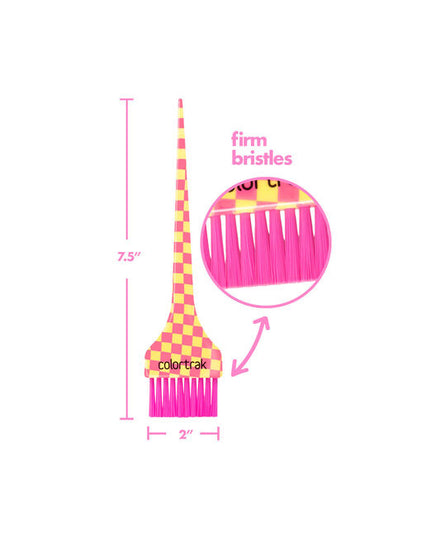Your color game just got the full meal deal. This pack of brushes features a feather bristle brush that brings a light, effortless touch for highlights, blends, and balayage; soft enough to melt color seamlessly. The firm bristle brush delivers precision and power for root touch-ups, bold applications, and crisp placement. These brushes aren’t just fun, they’re built for control, easy cleanup, and flawless results. Because every stylist deserves the perfect combo.