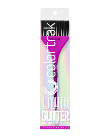 Bring sparkle & shimmer to your station with a brush that blends performance and style. Feather bristles deliver a light, seamless touch for highlights, color melting, and balayage, while the glitter-filled handle glistens and flows as you work.