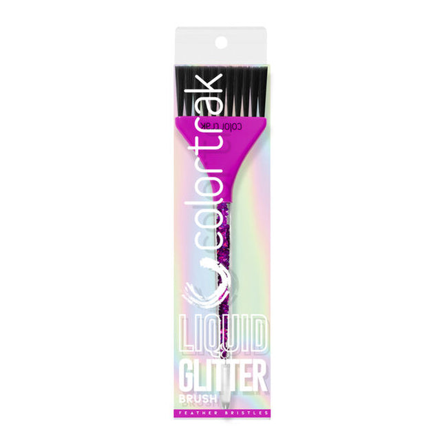 Bring sparkle & shimmer to your station with a brush that blends performance and style. Feather bristles deliver a light, seamless touch for highlights, color melting, and balayage, while the glitter-filled handle glistens and flows as you work.