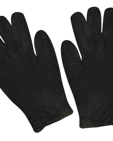 Colortrak Disposable Black Vinyl Gloves are single use gloves made of latex-free vinyl. Each box contains 100 black gloves that hide stains during the color process. Available in size Small, Medium and Large.