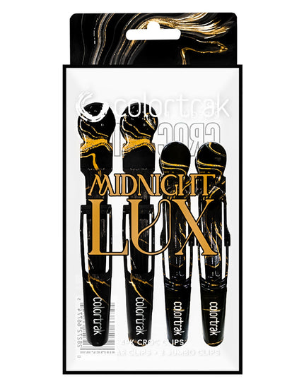 Power, precision, and a touch of mystery, these croc clips lock hair in place with a no-slip grip, giving you total control over every section. Designed for strength and flexibility, they hold even the thickest hair without budging. Whether you're crafting bold transformations or subtle refinements, these clips bring the perfect balance of function and midnight elegance to your station. Because every masterpiece starts with the right hold.
