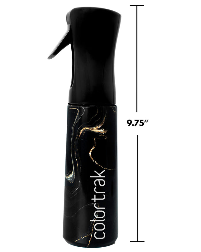 Where precision meets style, the Midnight Lux Spray Bottle elevates your styling game. Designed in a sleek, deep hue, it adds a touch of luxe to your station. The ultra-fine mist ensures even distribution, giving you complete control for flawless results every time. With a comfortable grip and consistent spray, every spritz feels like magic—because your craft deserves more than just a bottle.