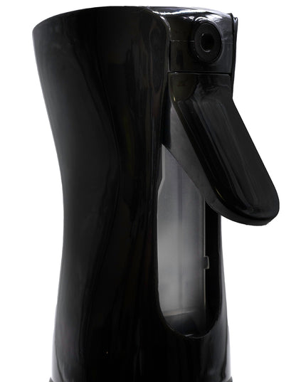 Where precision meets style, the Midnight Lux Spray Bottle elevates your styling game. Designed in a sleek, deep hue, it adds a touch of luxe to your station. The ultra-fine mist ensures even distribution, giving you complete control for flawless results every time. With a comfortable grip and consistent spray, every spritz feels like magic—because your craft deserves more than just a bottle.