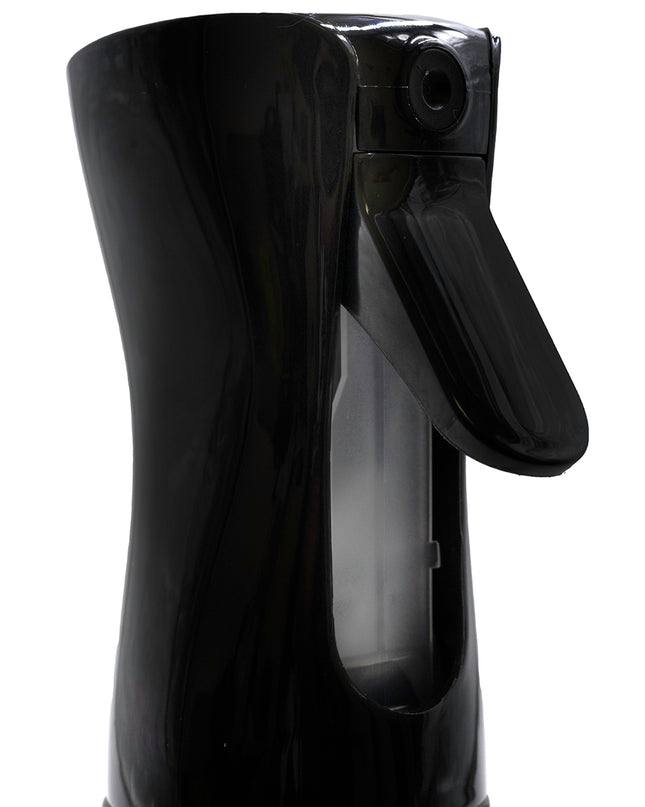 Where precision meets style, the Midnight Lux Spray Bottle elevates your styling game. Designed in a sleek, deep hue, it adds a touch of luxe to your station. The ultra-fine mist ensures even distribution, giving you complete control for flawless results every time. With a comfortable grip and consistent spray, every spritz feels like magic—because your craft deserves more than just a bottle.