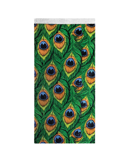 Step into the spotlight with Peacock, a foil made to show off. Inspired by the fiercest feathers in nature, this design brings rich jewel tones and graceful detail to every service. With flawless grip and smooth saturation, each sheet helps you create color that struts with confidence and shines with unapologetic glam. From brilliant blondes to dimensional brunettes, every highlight becomes a statement worth noticing. Bold, beautiful, and born to stand out, this is Peacock.
