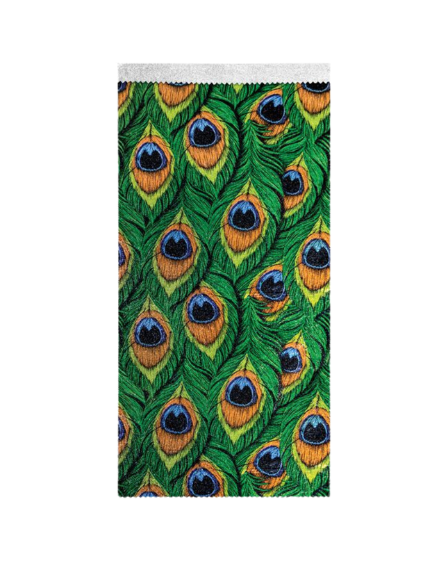 Step into the spotlight with Peacock, a foil made to show off. Inspired by the fiercest feathers in nature, this design brings rich jewel tones and graceful detail to every service. With flawless grip and smooth saturation, each sheet helps you create color that struts with confidence and shines with unapologetic glam. From brilliant blondes to dimensional brunettes, every highlight becomes a statement worth noticing. Bold, beautiful, and born to stand out, this is Peacock.