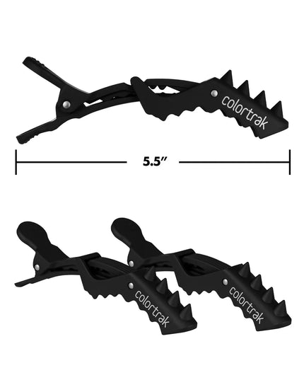 These aren't ordinary clips - they're a statement piece. This 4 pack of spikey jumbo croc clips is sure to grab all the attention, keeping your strands up with some extra bite.