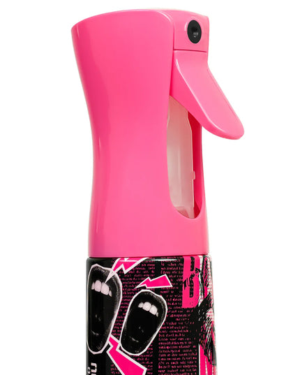 Born to stand out? Colortrak's Punk Spray Bottle produces a stream of sustained mist that lasts a few seconds with multiple pulls of the trigger, allowing large areas to be covered quickly and easily, holding sprays for 3 seconds, achieving a continuous spray effect.