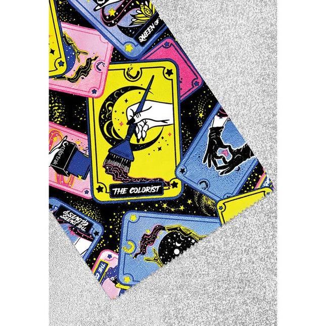 Step into the mystical realm of hair artistry with Tarotrak! Infused with the enchanting energy of Tarot, this foil guides your creative process like a trusted deck—revealing vibrant colors, bold styles, and transformative looks with every session. Let the symbols of intuition, creativity, and transformation inspire your work as you craft hair that feels as magical as it looks. The cards don’t lie—the future is fabulous hair!