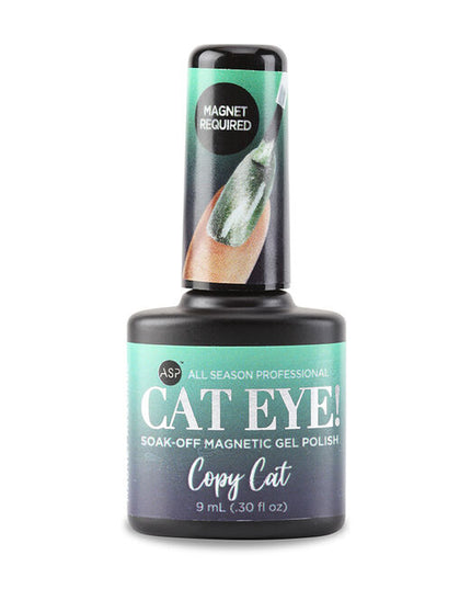 Cat Eye Magnetic Gel Polish contains fine magnetic powder to create captivating designs in many combinations.