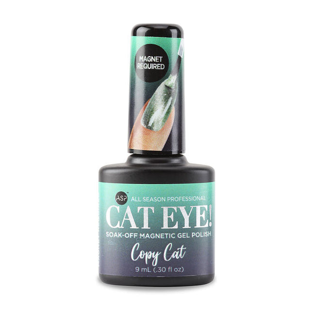 Cat Eye Magnetic Gel Polish contains fine magnetic powder to create captivating designs in many combinations.
