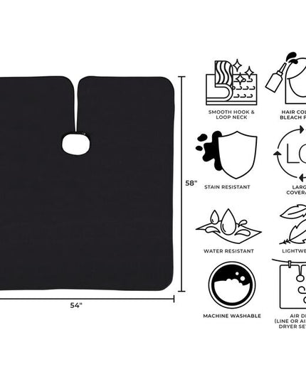 The color black is always a winner. Cricket’s ALWAYS BLACK APPAREL SERIES is made out of breathable, super soft material that has been treated to protect the hairstylist and their clients in comfort and style. High quality, that you can trust, with features that make all the difference, like the unique, low profile hook and loop style cape closure – super smooth!