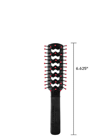 Quick Drying for On-the-Go: The Static Free Mini Fast Flo Vent Brush is expertly designed to dry hair quickly, making it an essential tool for travel and busy lifestyles. Its compact size fits well into any bag for easy, on-the-go styling.