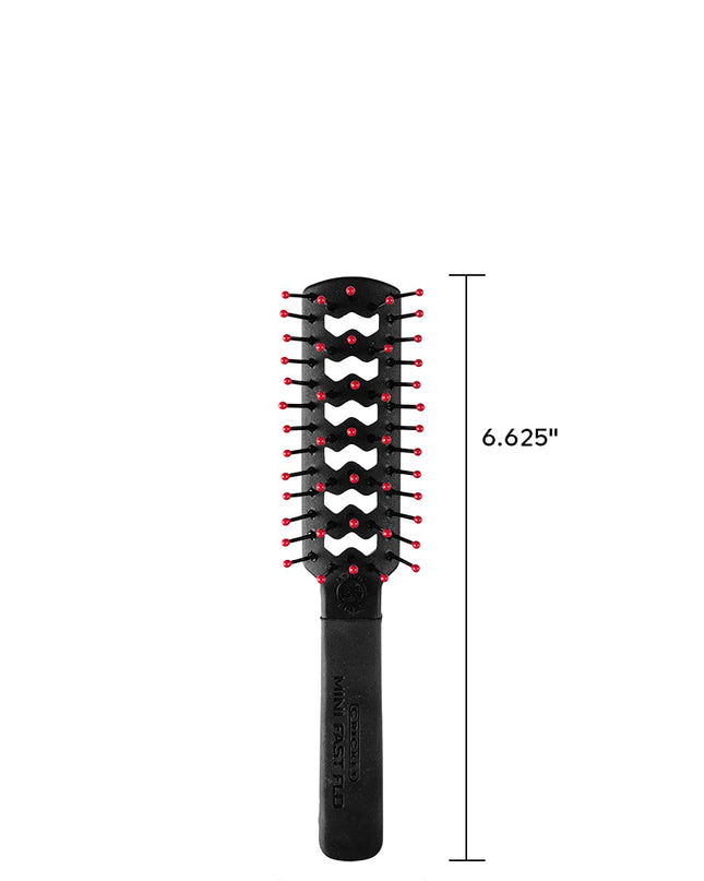Quick Drying for On-the-Go: The Static Free Mini Fast Flo Vent Brush is expertly designed to dry hair quickly, making it an essential tool for travel and busy lifestyles. Its compact size fits well into any bag for easy, on-the-go styling.