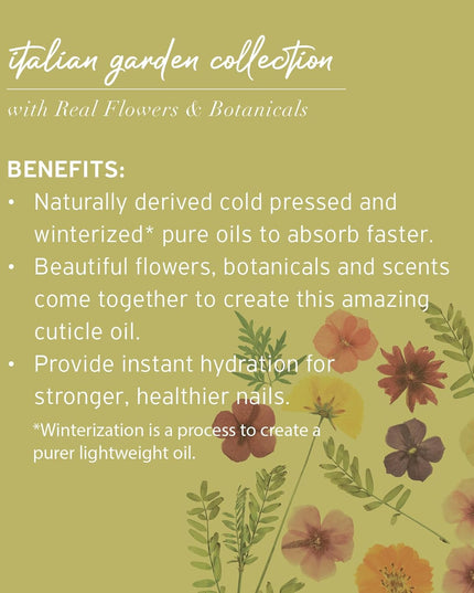 Give your skin the nourishment it deserves with Cuccio Naturale Tuscan Garden Dry Body Oil. Inspired by sun-kissed meadows of the Italian countryside, this luxurious dry oil is formulated to rejuvenate dry skin without any greasy residue. Each bottle is infused with real hawthorn and wild daisy blossoms, bringing a touch of natural beauty and botanical extracts to pamper your skin.