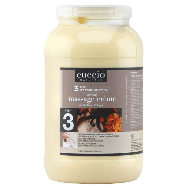 A luxurious, hydrating massage creme that enhances workability control and extends massage time, providing a nourishing treatment for the skin. Vanilla Bean contains antioxidant properties while sugar is naturally hydrating for the skin.