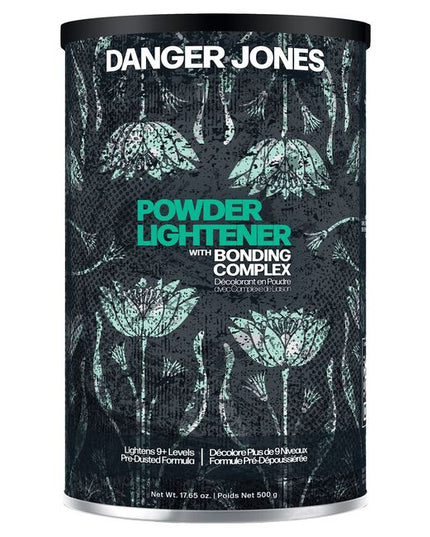 Danger Jones Powder Lightener with Bonding Complex is a cool-toned, pre-dusted powder lightener. It gives 9+ levels of lift and can be used in three ways: on scalp, in foils, and for hair painting techniques. It’s the first powder lightener to combine Polycare Split™, Arginine, and specialized seaweed for healthier hair appearance when used with Danger Jones Deluxe Cream Developer.
