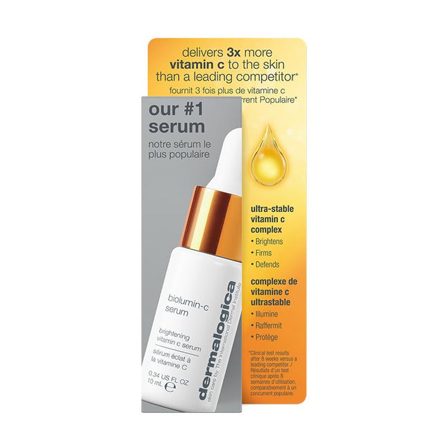 A high-performance Vitamin C serum that works with skin’s own defenses to brighten and firm. Advanced bio-technology fuses ultra-stable Vitamin C and Palmitoyl Tripeptide-5, helping to dramatically reduce the appearance of fine lines and wrinkles.