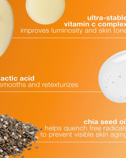 A high-performance Vitamin C serum that works with skin’s own defenses to brighten and firm. Advanced bio-technology fuses ultra-stable Vitamin C and Palmitoyl Tripeptide-5, helping to dramatically reduce the appearance of fine lines and wrinkles.