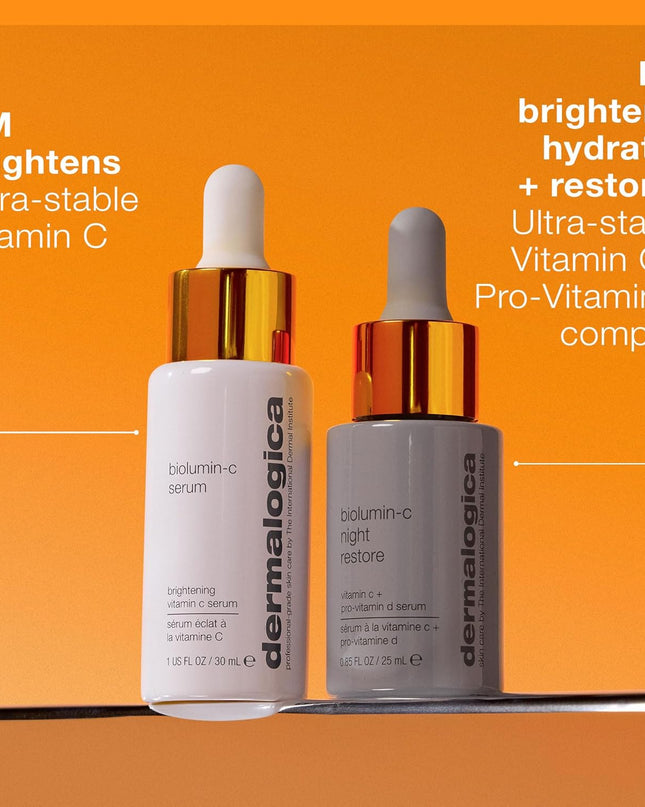 A high-performance Vitamin C serum that works with skin’s own defenses to brighten and firm. Advanced bio-technology fuses ultra-stable Vitamin C and Palmitoyl Tripeptide-5, helping to dramatically reduce the appearance of fine lines and wrinkles.