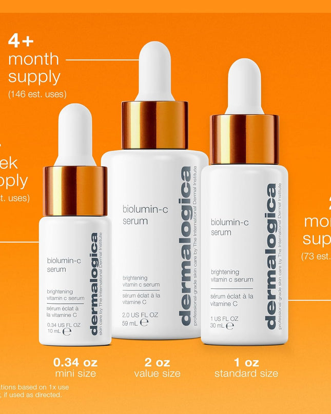 A high-performance Vitamin C serum that works with skin’s own defenses to brighten and firm. Advanced bio-technology fuses ultra-stable Vitamin C and Palmitoyl Tripeptide-5, helping to dramatically reduce the appearance of fine lines and wrinkles.