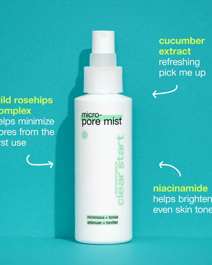 Finally, a mist that can do it all: minimize visible pores, reduce excess oil, and help diminish the appearance of post-breakout marks. Formulated with niacinamide and an antioxidant-rich blend, from the first spritz, get smaller pores by the time you walk out the door. 