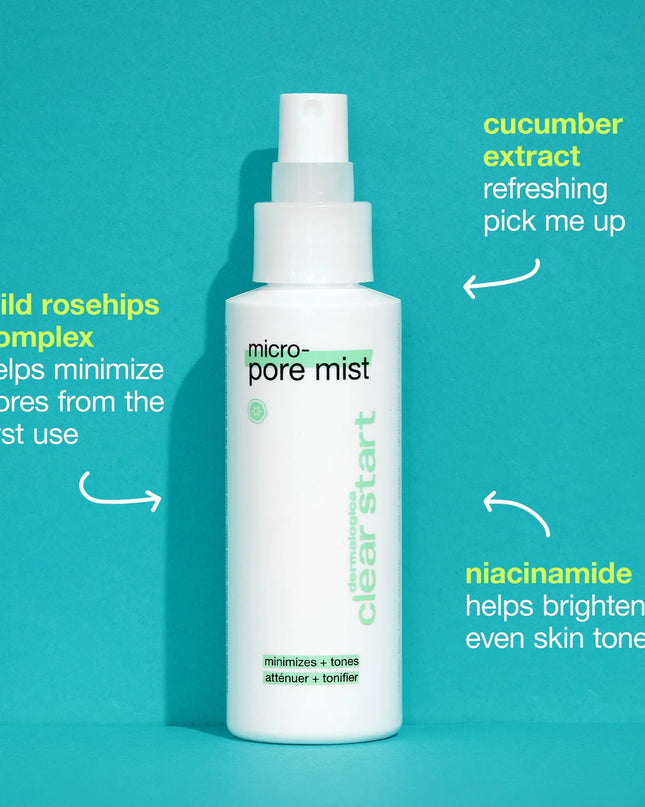 Finally, a mist that can do it all: minimize visible pores, reduce excess oil, and help diminish the appearance of post-breakout marks. Formulated with niacinamide and an antioxidant-rich blend, from the first spritz, get smaller pores by the time you walk out the door. 