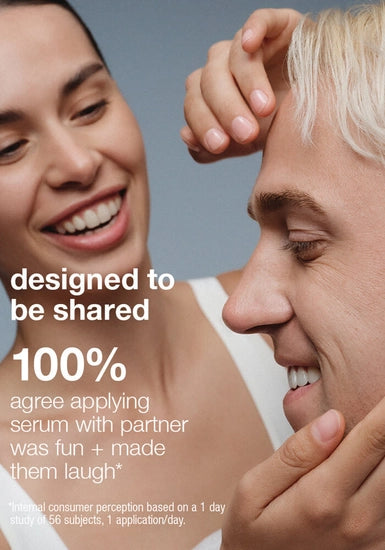 Neuroscience-powered sculpting oil.
Nourishing face serum combines neurotechnology and a biomimetic botanical blend to help visibly restore facial symmetry for a more sculpted appearance.