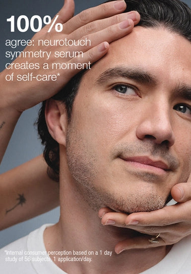 Neuroscience-powered sculpting oil.
Nourishing face serum combines neurotechnology and a biomimetic botanical blend to help visibly restore facial symmetry for a more sculpted appearance.