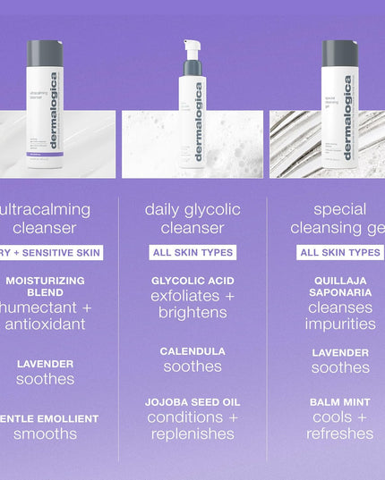 UltraCalming Cleanser is a soothing gel/cream face wash for sensitive skin.