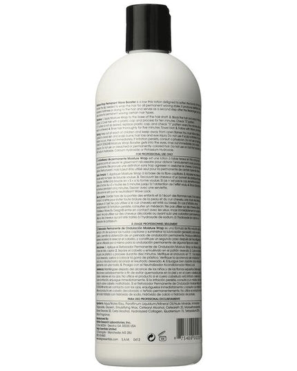Moisture Wrap Permanent Wave Booster is an ammonium thioglycolate formula designed to soften the bonds of the hair to allow the desired configuration of the permanent wave to be achieved.