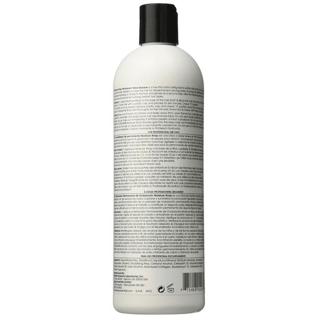 Moisture Wrap Permanent Wave Booster is an ammonium thioglycolate formula designed to soften the bonds of the hair to allow the desired configuration of the permanent wave to be achieved.