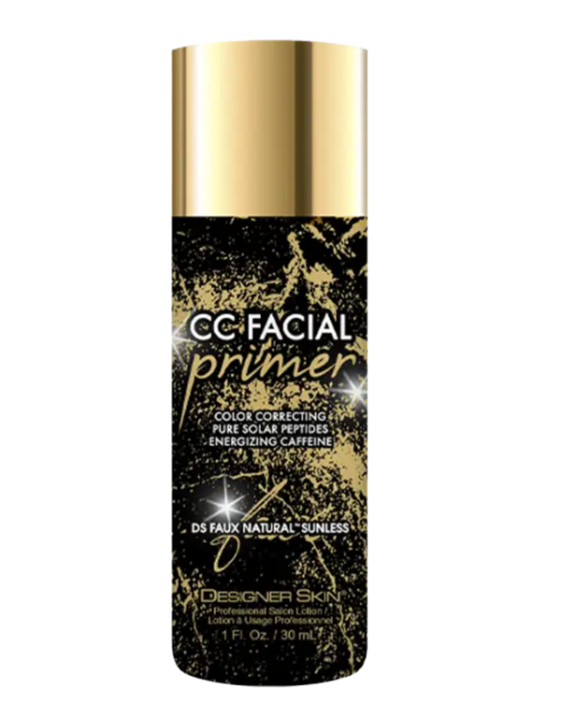 Achieve a flawless, sun-kissed glow with DS Faux Natural Sunless CC Facial Primer. This water-based, silicone-free, and cruelty-free primer is designed to perfect and prep your skin for the ultimate sunless tanning experience. Infused with color-correcting technology, anti-aging peptides, and skin-revitalizing ingredients, this lightweight formula ensures a radiant, even tan while nourishing and energizing your skin.