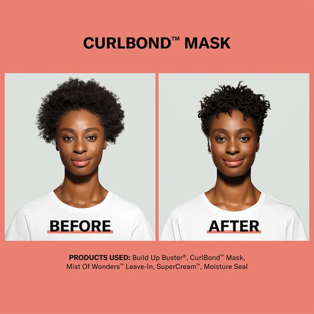 New for ultimate Curl Flexibility. Our formulas are dermatologist co-developed, backed by science and stylist approved. This rich, reparative mask with the Patented CurlBond Complex re-coils damaged curls, conditions, and works from the inside out to help re-link broken bonds, improve strength, seal split ends and protect from future damage. Leaves curls healthy-looking, manageable, smooth and shiny.