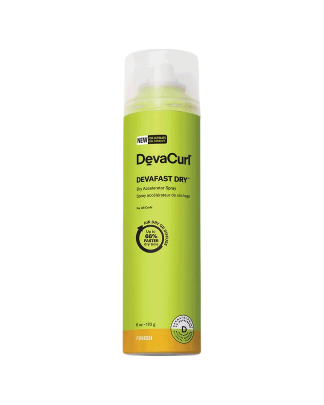 Speed up your air-dry &amp; diffusing time up to 66%! With our fast-forward blend, this lightweight dry accelerating spray helps accelerate the rate at which water evaporates from the hair's surface without drying out curls and has a fast-absorbing finish.