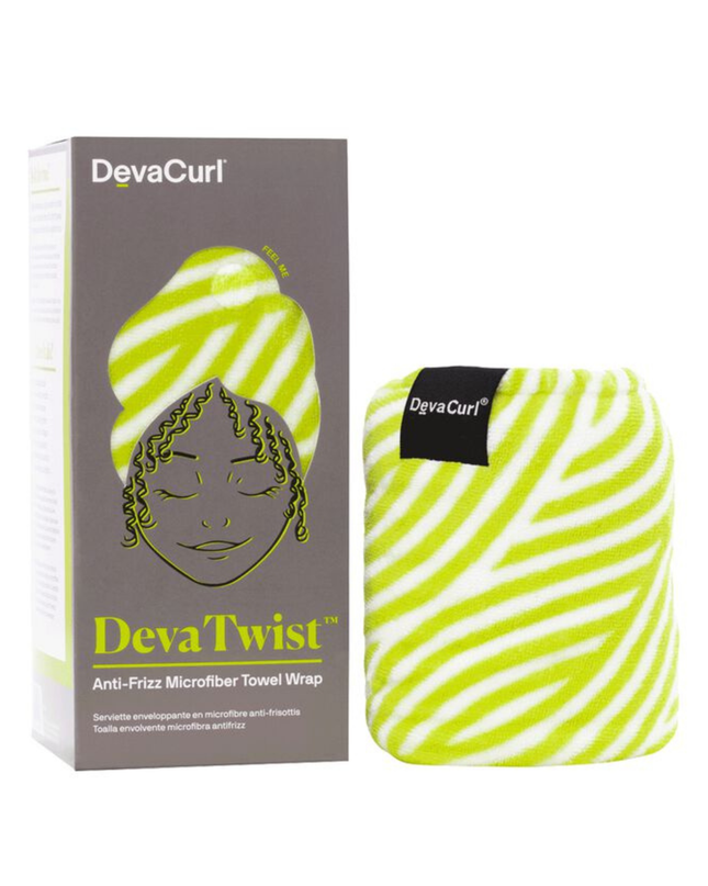 When you're short on time and long on tasks, this towel wrap is your new bestie. The soft, microfiber fabric helps dry your curls without roughing them up like a terrycloth towel tends to do. Its roomy crescent shape is great for all curl types and securely fastens so you can do other things while your curls dry. Twist on, move on!
