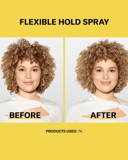 New for ultimate Curl Flexibility. Our formulas are dermatologist co-developed, backed by science and stylist approved. Stay-put style with flexibility. Wind- and humidity-resistant spray gives you flexible hold, frizz control and shine.
