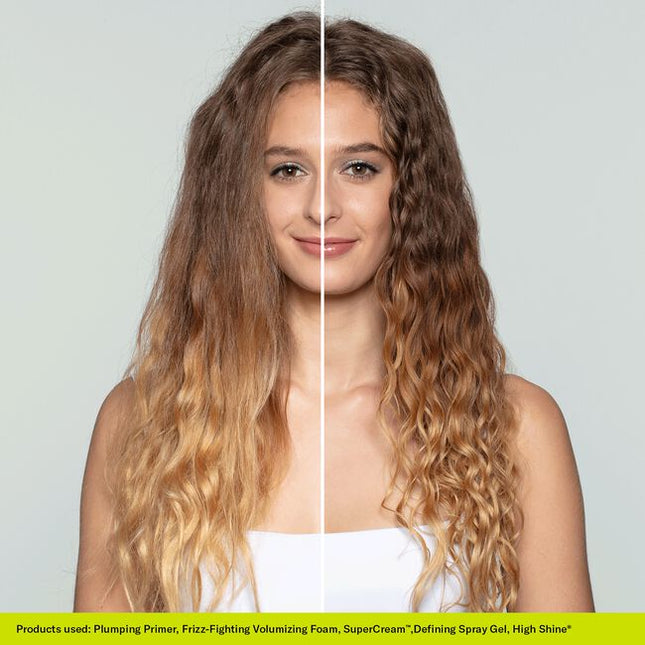 Previously B'Leave-In, now Plumping Primer. New for ultimate Curl Flexibility. Our formulas are dermatologist co-developed, backed by science and stylist approved. This lightweight gelée with an Amino Acid Complex for healthy-looking curls primes with a boost of fullness, moisture and shine. Use as a foundation to layer additional stylers.