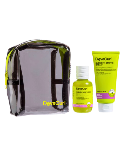 Quench’n Stretch Cream™ & Quench’n Define Gel™ for dry curls and coils to manage frizz and enhance elongation.
