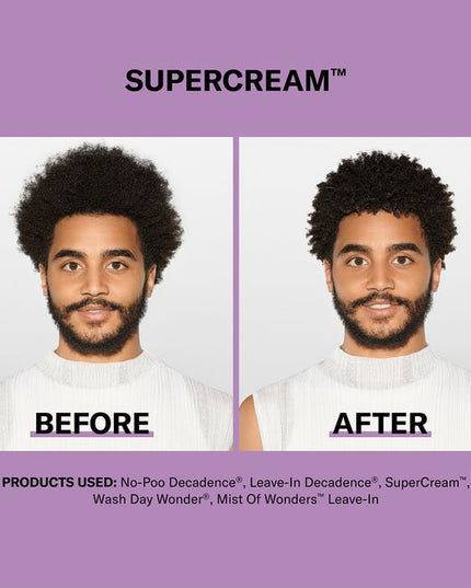 New for ultimate Curl Flexibility. Our formulas are dermatologist co-developed, backed by science and stylist approved. Meet our superhero styler. This multitasking, ultra-rich cream with a hydra-definition blend provides coarse curls with smoothness, shape, shine and frizz control.