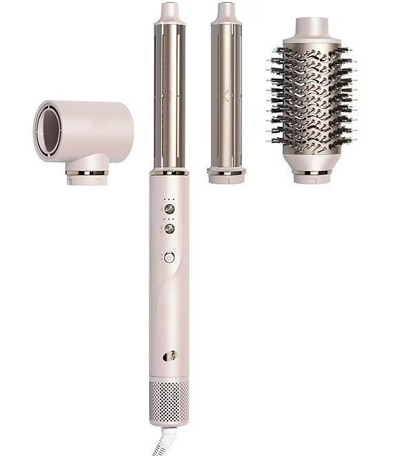 A ceramic air styler designed with high-performance heat and first-of-their-kind ceramic attachments, Aire 360 styles bouncy blowouts and lasting curls with zero heat damage.