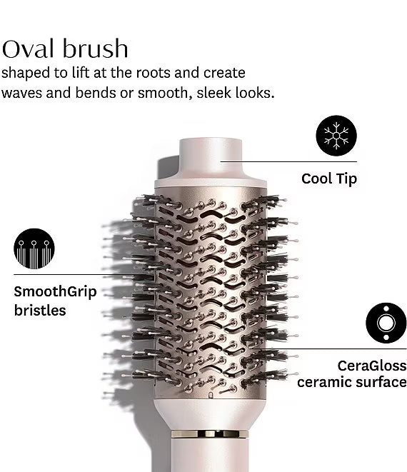 A ceramic air styler designed with high-performance heat and first-of-their-kind ceramic attachments, Aire 360 styles bouncy blowouts and lasting curls with zero heat damage.