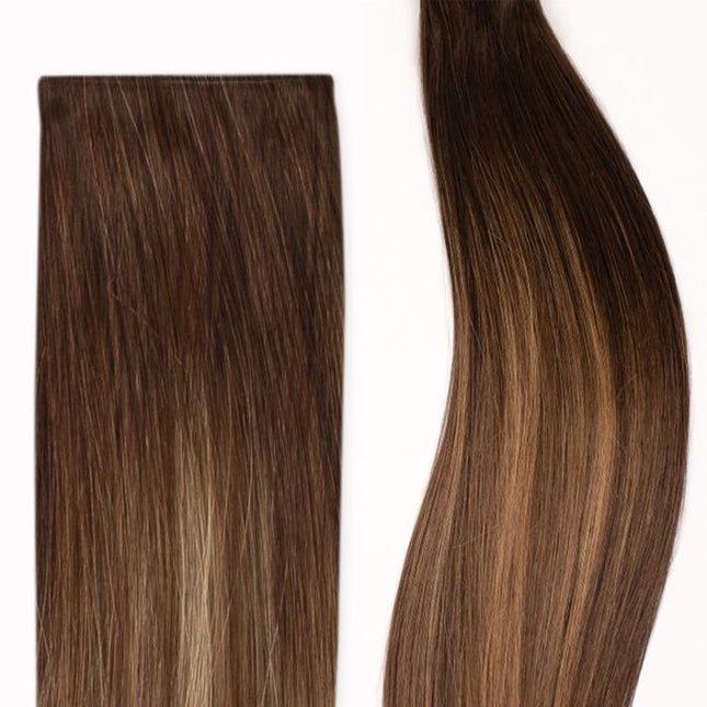Experience the ultimate customization and comfort with Hybrid Wefts, offering a natural-looking blend, full movement, and perfectly tailored volume.