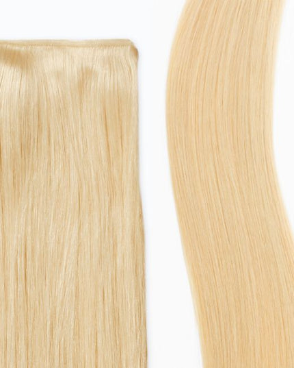 Experience the ultimate customization and comfort with Hybrid Wefts, offering a natural-looking blend, full movement, and perfectly tailored volume.