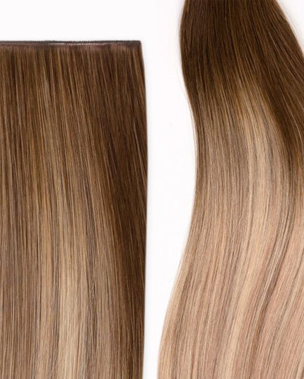 Experience the ultimate customization and comfort with Hybrid Wefts, offering a natural-looking blend, full movement, and perfectly tailored volume.