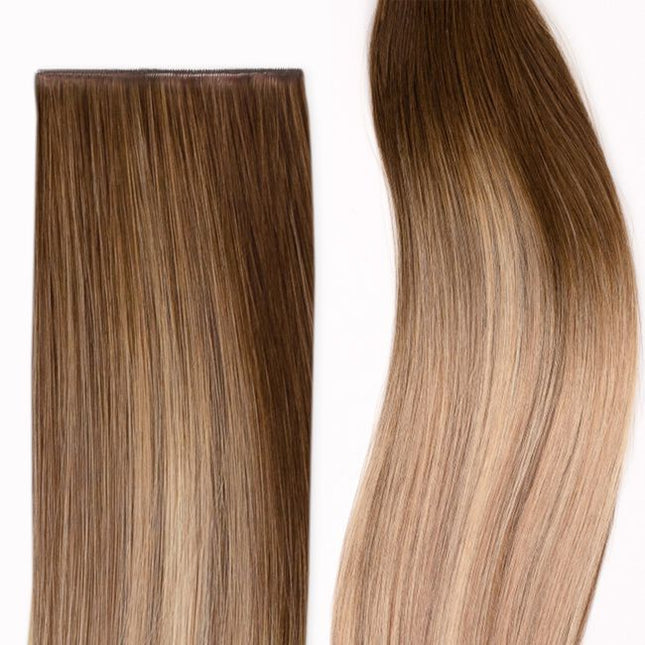 Experience the ultimate customization and comfort with Hybrid Wefts, offering a natural-looking blend, full movement, and perfectly tailored volume.