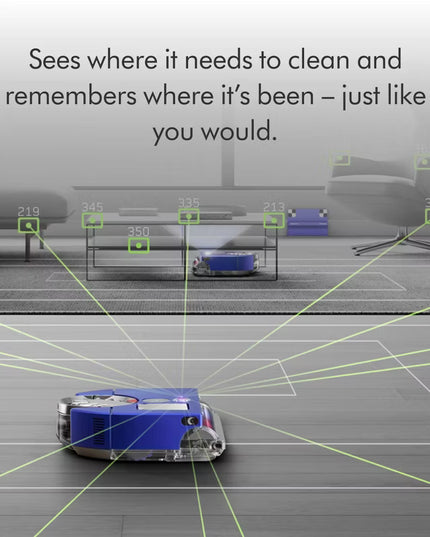 Experience the benefits of independent cleaning with Dyson 360 Vis Nav™, the world’s most powerful robot vacuum.¹ It's intelligently designed with 26 sensors and 360° navigation and delivers 2x the suction of any other robot vacuum.¹