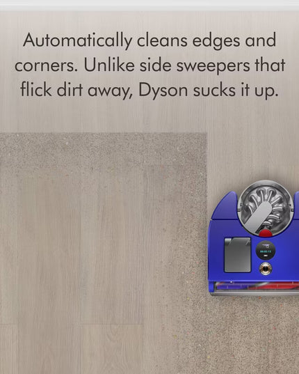 Experience the benefits of independent cleaning with Dyson 360 Vis Nav™, the world’s most powerful robot vacuum.¹ It's intelligently designed with 26 sensors and 360° navigation and delivers 2x the suction of any other robot vacuum.¹